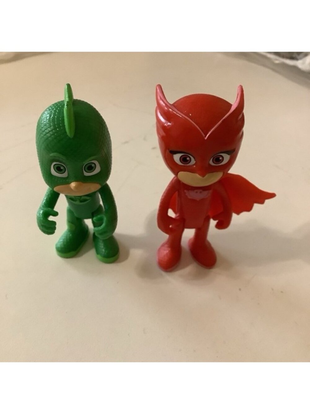 2 PJ Masks 5" Gekko & Owlette Action Figures Just Play Set, Preloved